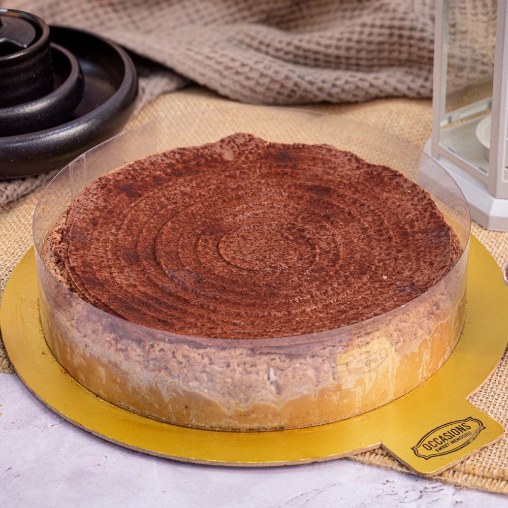 CHOCOLATE BAKED CHEESE CAKE (EGGFREE)