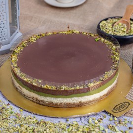 KUNAFA BAKED CHEESE CAKE (EGGLESS)