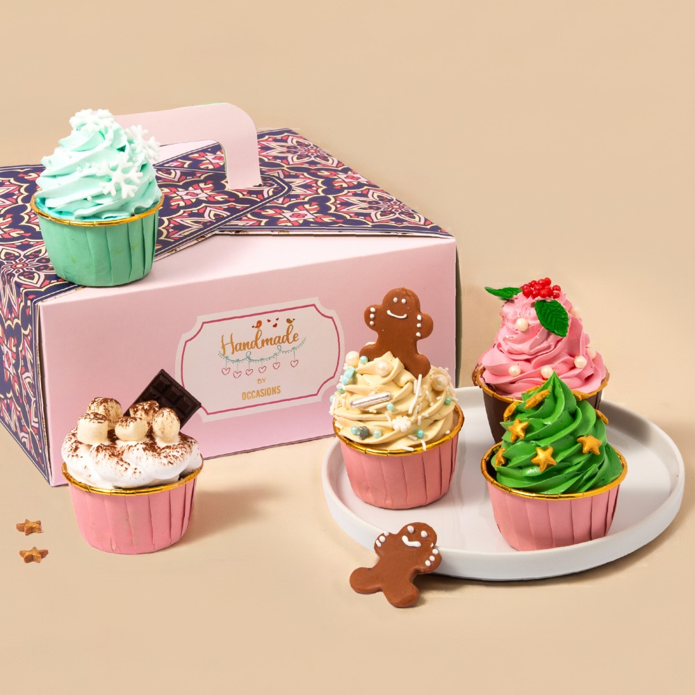 ICY WONDERLAND CUPCAKES BOX OF 5