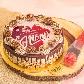 FERRERO INDULGENCE CAKE WITH ARTIFICIAL ROSE