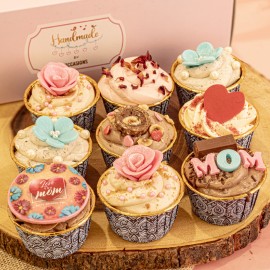 MOTHER'S DAY CUPCAKE BOX OF 9