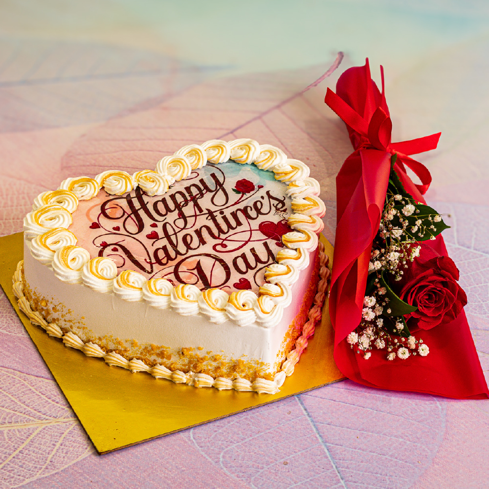 Butterscotch with single flower combo