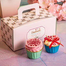 Sweet heart cupcake box of 2