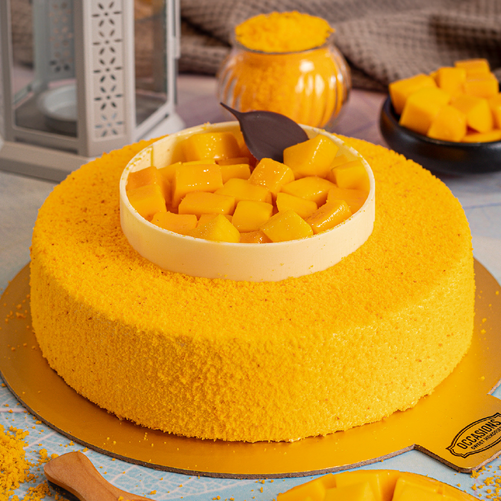 Mango Velvet Cake