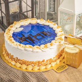 Eid Butterscotch Dream Cake with Mini Chocolate Treat Box