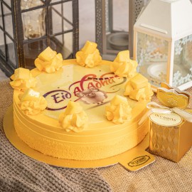 Mango Eid Treat Cake with Mini Chocolate Treat Box