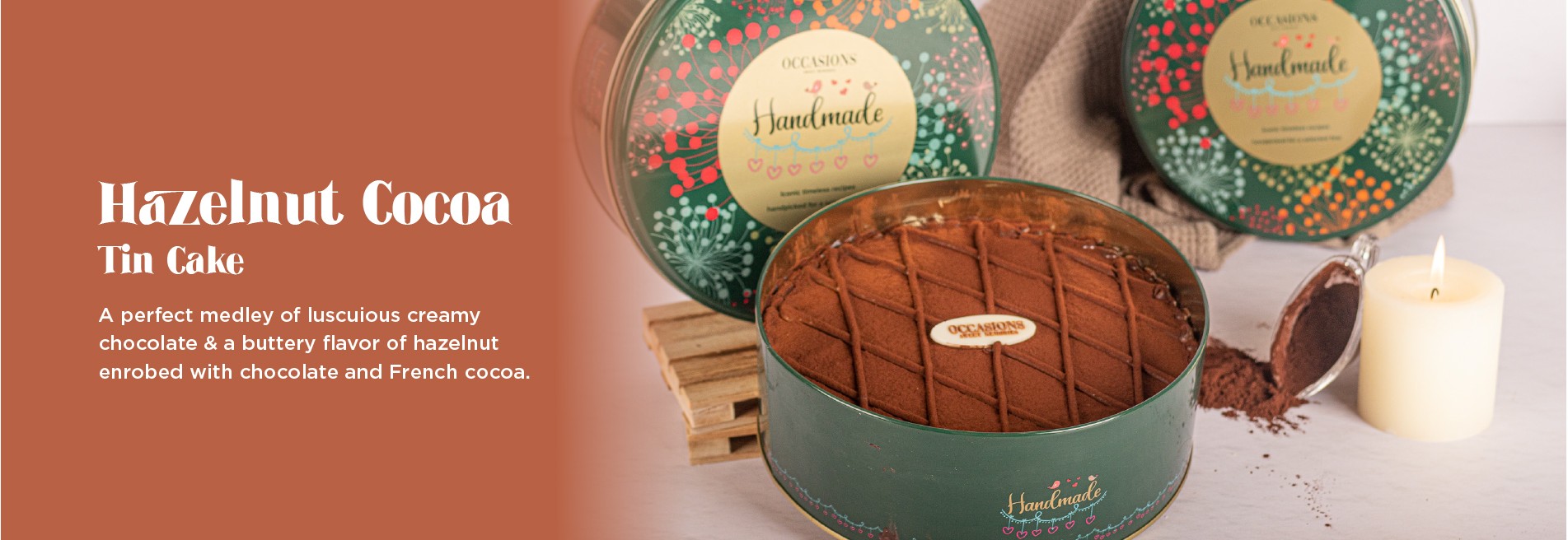 Hazelnut Cocoa Tin Cake